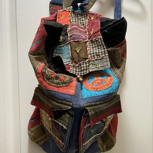 Peace cloth backpack